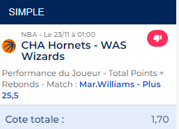 Super_stm's tweet photo. Salut @ParionsSport , pourriez-vous valider mon bet sur M.Williams qui devrait être gagnant ? :) Merci https://t.co/3Sp2kCQO0a