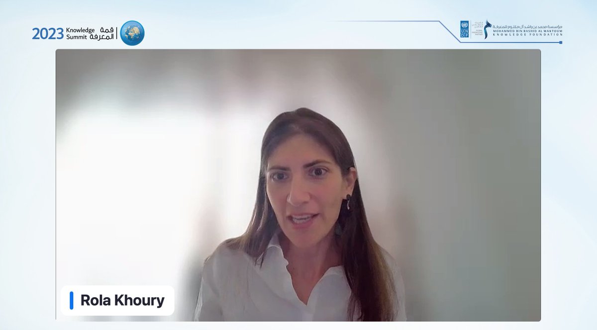 MBRF_Knowledge's tweet image. Rola Khoury, Technology Strategist: When we talk about sustainability, we are talking about all vital sectors and fields.

#MBRF
#KnowledgeSummit