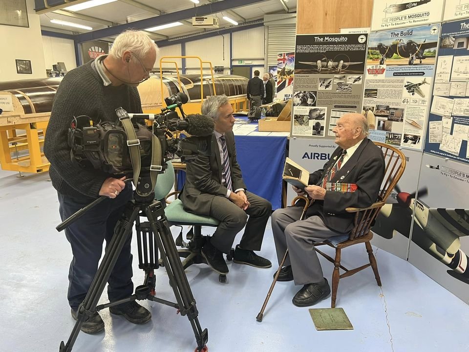 Do watch #bbcbreakfast #bbcnews this morning to discover why they were at the #peoplesmosquito #dehavillandmosquito #ukbuild #retrotec #factory