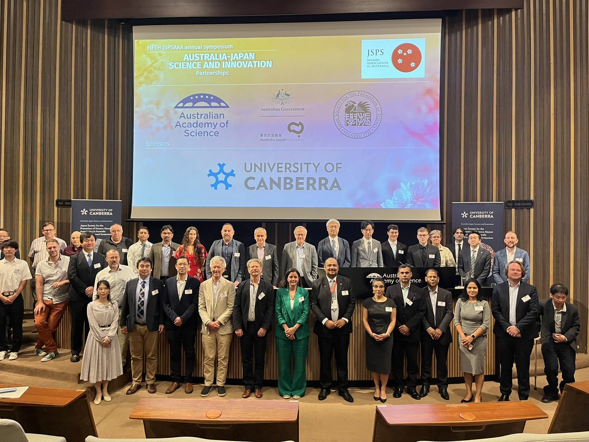 Another successful gathering discussing the Australia-Japan Science and Innovation partnership symposium 22-23 November @ShineDome @UniCanberra @UCSciTech  @jspsaaa thanks to #AJFGrants @Science_Academy @DFAT @AustraliaInJPN