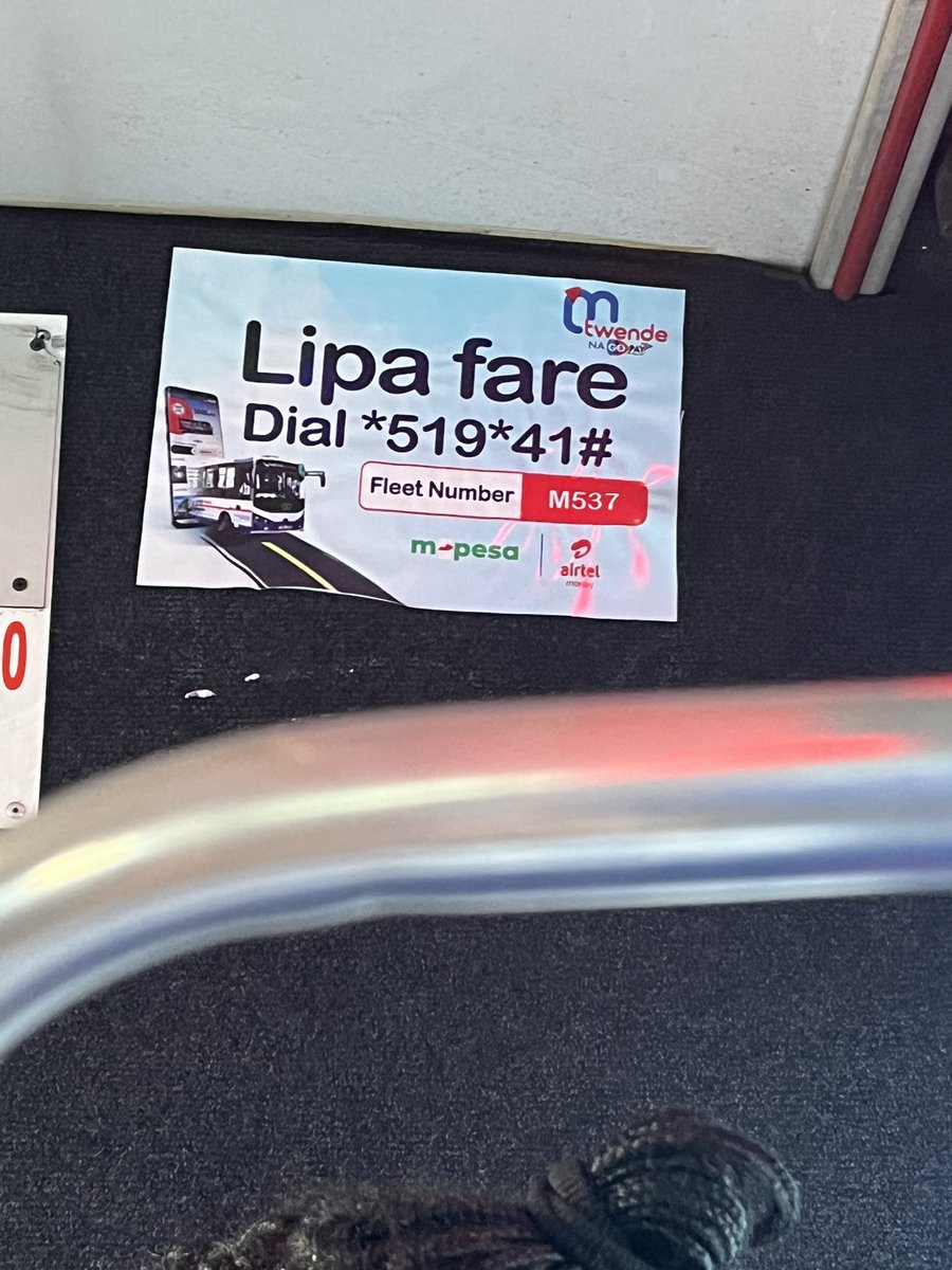 thiswambui's tweet photo. @mtwendeapp It’s not convenient if there’s an extra charge, to pay fare of 30bob there’s a cost of 2 bob… makes more sense to pay cash of pay by Mpesa #nope https://t.co/wwk1Lv0INV