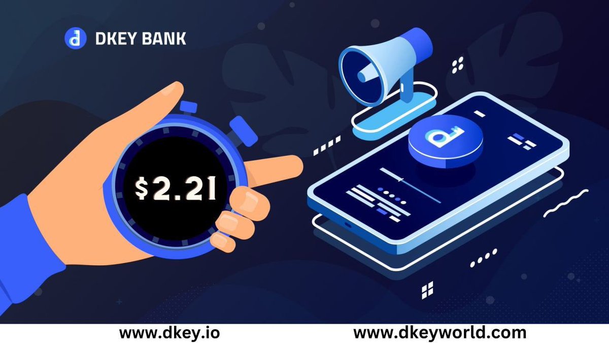dkey_vault's tweet photo. 🚀 Exciting News Alert! 🚀

🔑 DKey Token Price Update: $2.21 🔑

Hey Crypto Enthusiasts! 🌐✨

Guess what? The DKey Token is making waves with its current price at $2.21! 

🔗 Invest Now - https://t.co/lxRdhbWWIN

#DKey #CryptoInvesting #Blockchain #DKeyWorld 🚀💸 https://t.co/fGIYySyRly