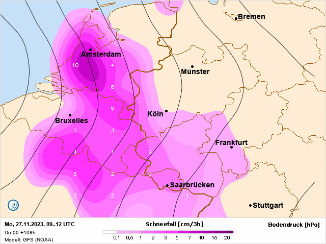 PvForecast's tweet photo. GFS0z maandag #sneeuw #thewinterattack https://t.co/iUT6mTAwEg