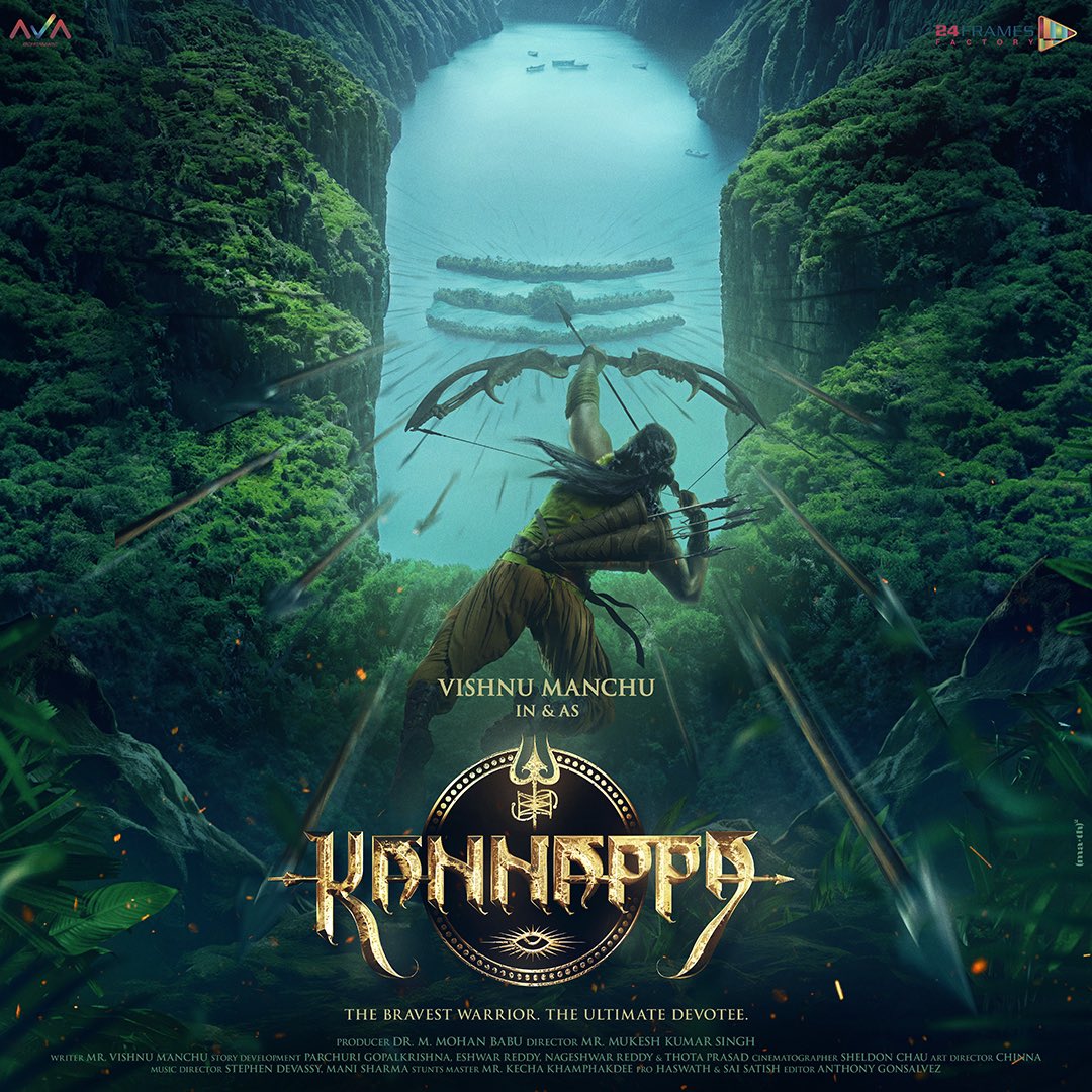 ott_release's tweet image. #VishnuManchu’s #Kannappa First Look poster.

#MukeshKumarSingh #MohanBabu.
#KannappaMovie #KannappaFirstLook