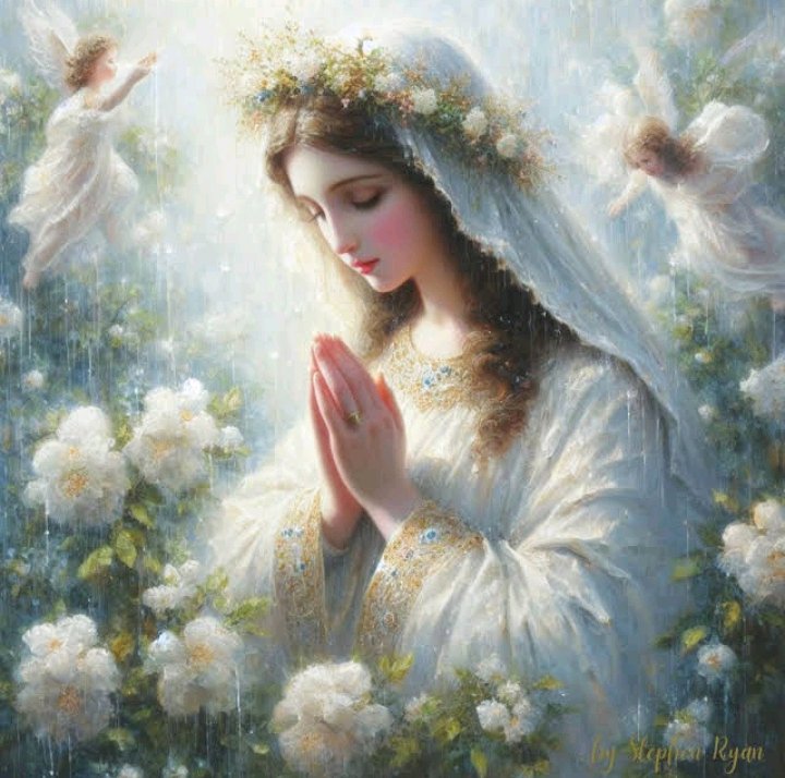 SkyVirginSon's tweet photo. MARY 🌹

When you follow Mary, you will not go astray;

When you pray to her, you will not despair;

When you think of her, you will not err;

When She holds you up, you will not fail;

When She protects you, you will not fear;

When She leads you, you will not be fatigued; ... https://t.co/h6g8bcxNEx