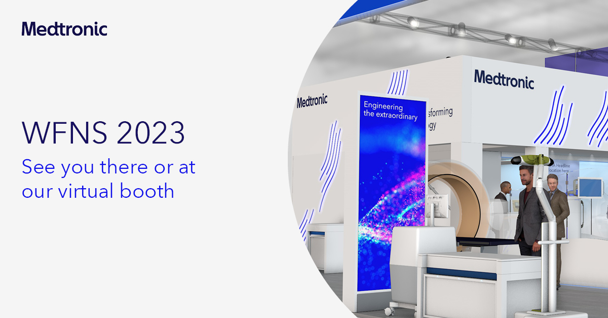 Are you planning to attend the 18th World Congress of Neurosurgery (WFNS 2023) held in Cape Town? If so, stop by our Medtronic Booth at stand 23 and learn how we are engineering healthcare technologies. 

Visit our virtual booth here 👉 bit.ly/47L3xsd

#WFNS2023