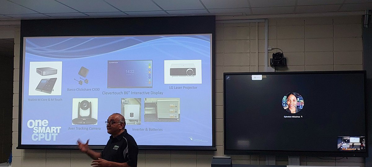cputvc's tweet photo. On a mission to steer Vision2030 in building One Smart CPUT, the CPUT Faculty of Business and Management Sciences unveils its First Smart Classroom. #OneSmartCPUT #creatingfutures #Classroomofthefuture @CPUT https://t.co/4ah24FCUzk
