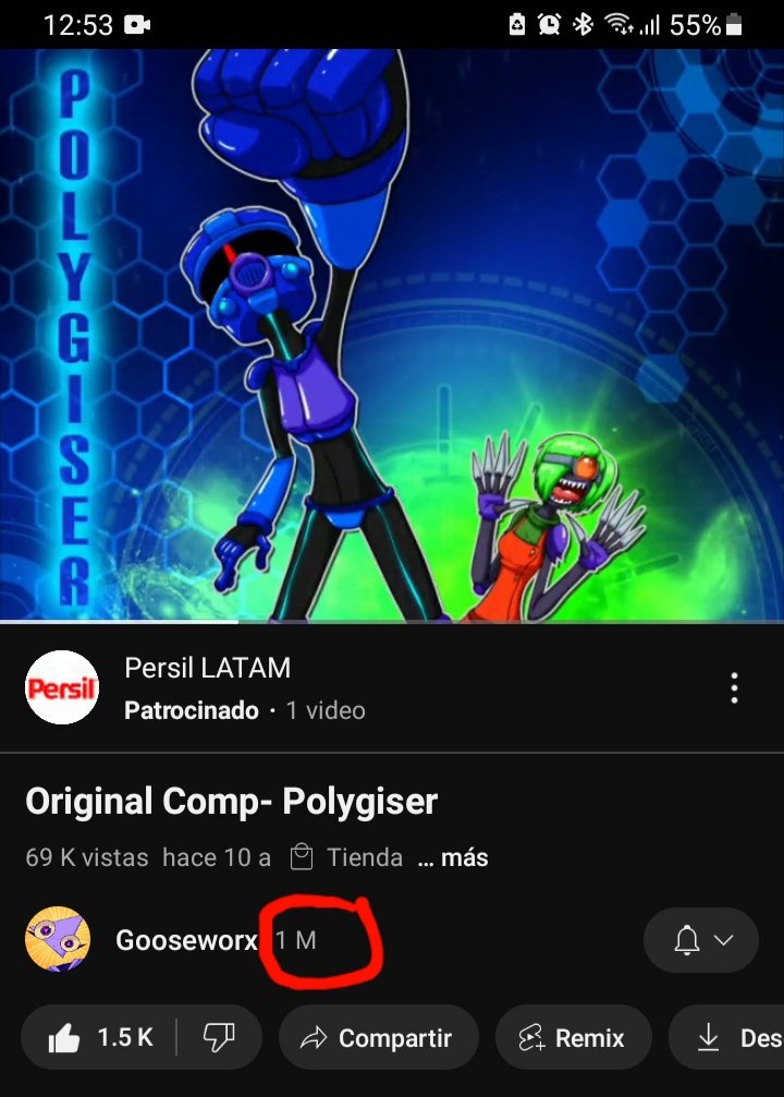 Youxd19's tweet photo. @GooseworxMusic Congratulations for 1 million of melons:DD https://t.co/TlTcJGoJMf