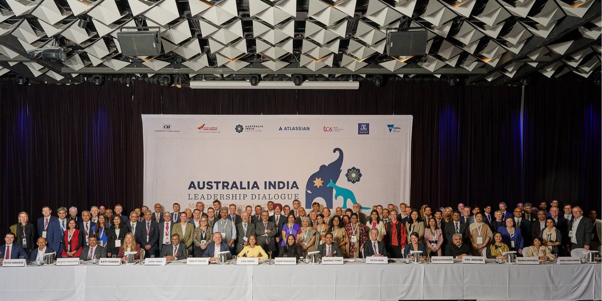 AIinstitute's tweet photo. And that’s a wrap for the Australia India Leadership Dialogue 2023! Thank you to all our delegates for their productive contributions throughout the day on the shared challenges in the Australia-India relationship and areas for cooperation. #AILD2023 https://t.co/1gWLrKenqh