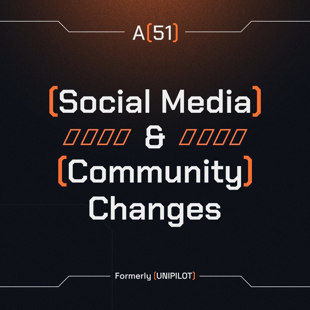 A51_Fi's tweet photo. 🚨Attention Explorers! 🚨

Our recent transition from @unipilot_io to A51 Finance caused ambiguity. There are now multiple community channels running by the name and links of Unipilot and A51 Finance! 
Beware of such scam groups and even if you join one, do not click any link before checking. To ensure everyone is on the right track, here are the correct links to our community channels and social media handles:

🌐Community Channels:
Telegram: https://t.co/PasUgyG0wF

🚀Social Media Handles:
Twitter: https://t.co/K8NfaUCPbc
LinkedIn: https://t.co/OEVzL3PDau
Medium: https://t.co/srayfDFEgy

Please make sure to follow, join, and subscribe to the correct channels to stay updated on all things A51 Finance. We are working hand in hand with @coingecko and @CoinMarketCap to get all malicious links removed and official links attached. We appreciate your understanding and continued support!