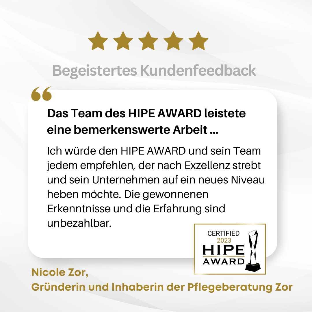 Wir haben schon viele tolle Bewertung erhalten, aber diese hier hat unser gesamten Team jubeln lassen! 👀🤭❤️🏆

#googlebewertung #kundenerfahrungen #hipeaward #hipeawardseriös #unternehmensprüfung #kundenfeedback