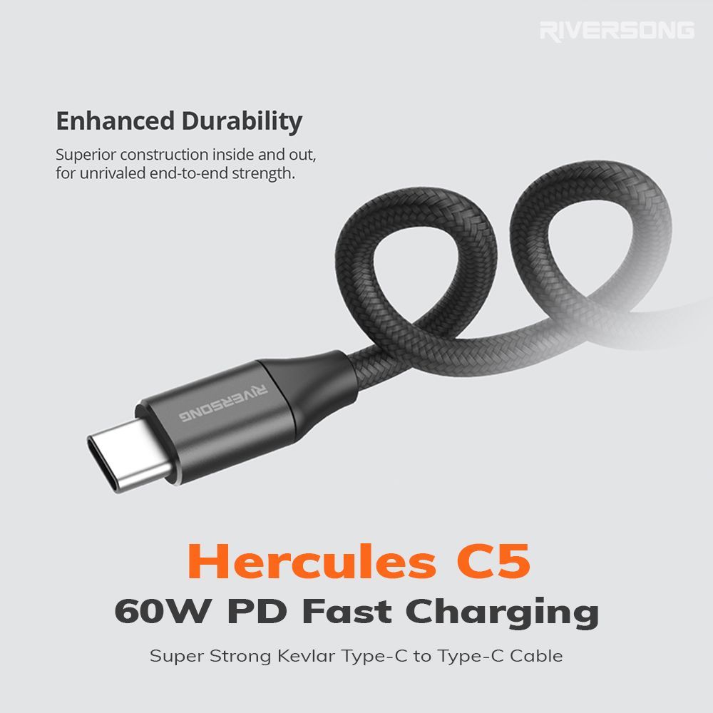 riversongemea's tweet photo. Hercules C5, super strong and fast cable for your phone. 📱💪

#cable #wallcharger #power #charge #travel #adapter #gadgets #tech #phone #electronics #musthave #mobileaccessories #modern #riversong #riversongemea  #riversonguk #riversongtech #riversongeurope https://t.co/IhTyZ8xmYj