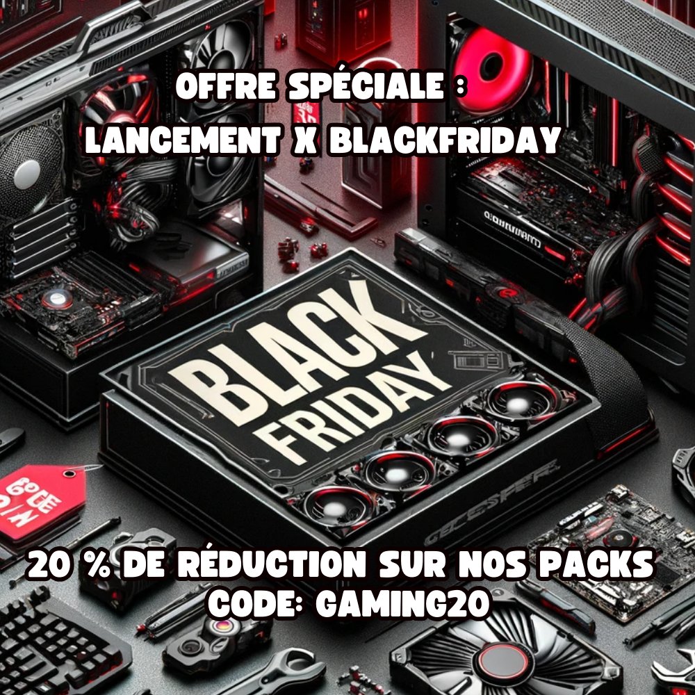 FratrieDGamers's tweet photo. 🌟 Lancement + Black Friday chez La Fratrie des Gamers! 🎊 Site ouvert depuis dimanche! Profitez de -20% sur nos packs PC avec code GAMING20. PCs gaming sur mesure pour vos besoins. 🖥️ Visitez https://t.co/cPjUGgLgsv
#Publicité #Nouveausite #Gaming #Informatique https://t.co/j61XMZvhRO