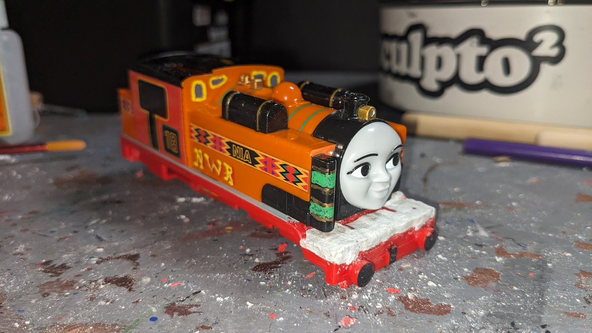 TB90ProdNew's tweet photo. Nia Modifications.. I remembered somebody modifying a Thomas chassis for a Nia. I'll do a little more on her later.
#thomas #thomasandfriends #plarail #プラレール #プラレールトーマス #tomy #tomythomas #plarailthomasandfriends #plarailthomascustom https://t.co/ZilkF0o9pb