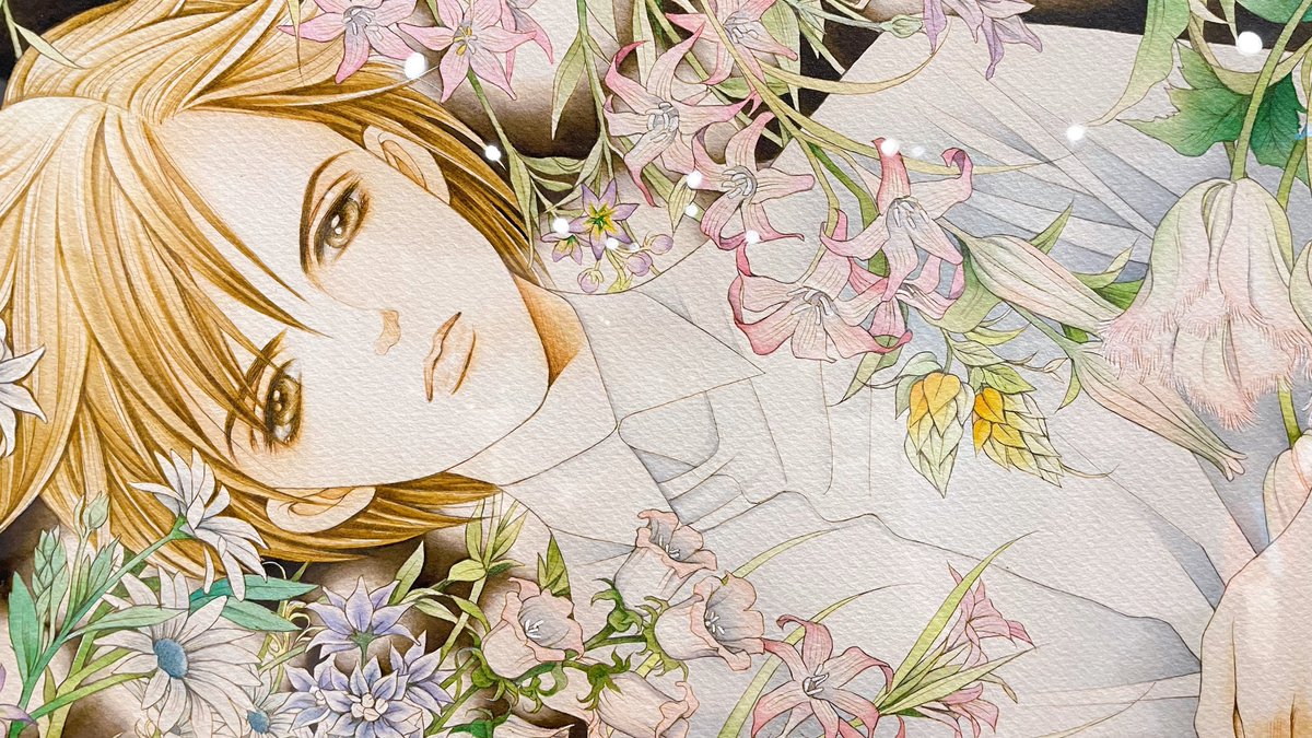 清水玲子原画展、下絵と完成原画を同時に見られるの素晴らしすぎたん