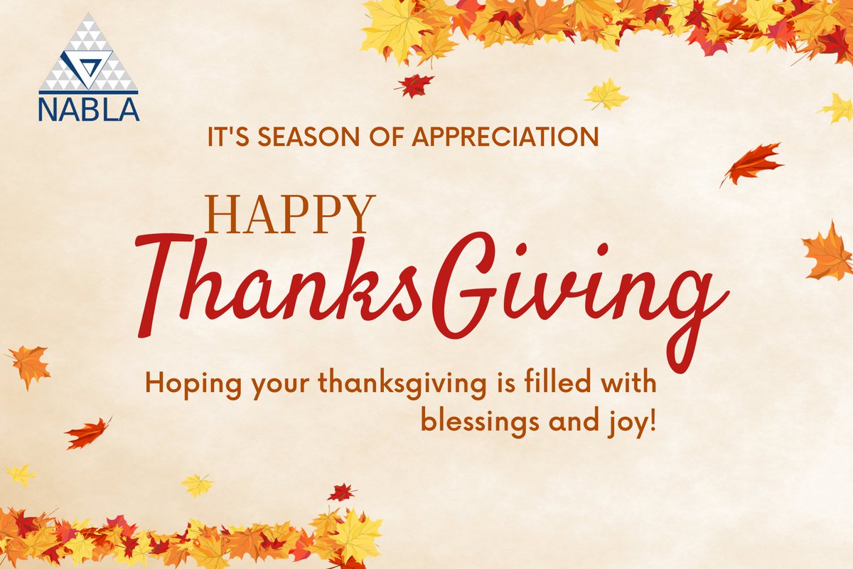 nabla_infotech's tweet photo. We extend our heartfelt thanks to our dedicated client partners, whose trust and collaboration fuel our success. To our incredible team, your hard work and dedication are the cornerstone of our achievements. Wishing you all a joyous Thanksgiving filled with warmth, togetherness.. https://t.co/uU0N7Z8lCA