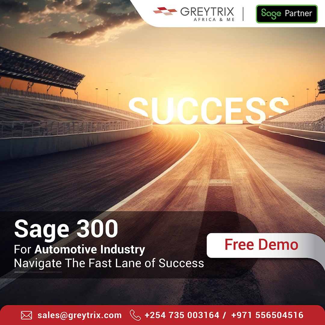 #Sage300, tailored for the automobile industry, optimizes processes, enhances collaboration, and fuels growth.

Book A Demo - greytrix.com/africa/product…

#AutomotiveIndustry #Business #AutomotiveERP #SageX3 #B2B #ERP #SageERP #GreytrixAME