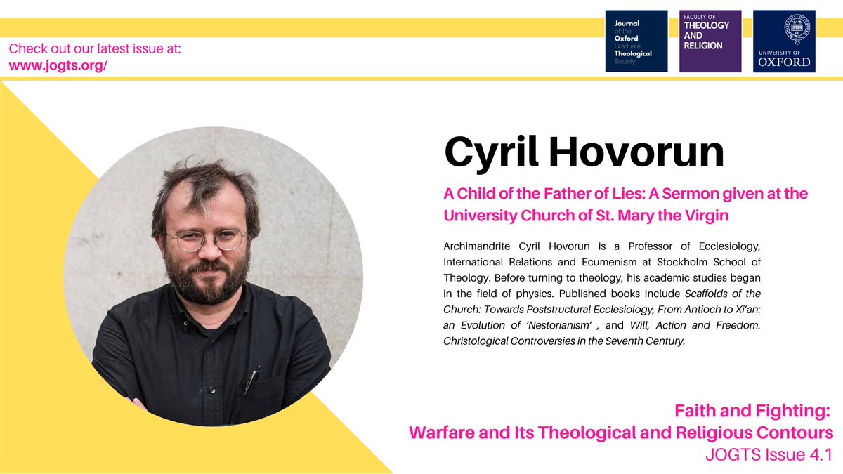 Journal of the Oxford Graduate Theological Society tweet media