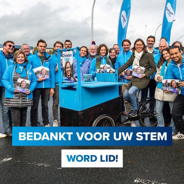 Duizenden kiezers gaven hun stem aan een christelijk geluid. Wij zijn diep gemotiveerd dat geluid in de TK voluit te laten horen - ook al is dat met een kleinere ploeg. Onze missie gaat door, hoopvol aanwezig zijn in een gepolariseerd land.

Doe mee: christenunie.nl/steun