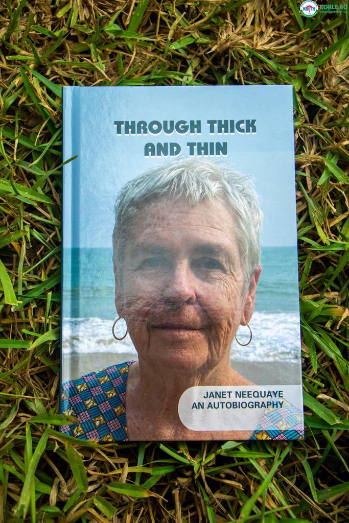 KBTH_GH's tweet photo. Former Head of the Hospital's Department of Child Health,  Professor Janet Neequaye, has donated an amount of GH18,200 of the proceeds realized from the sale of her book titled “Through Thick and Thin" https://t.co/jmbpWF2iXA