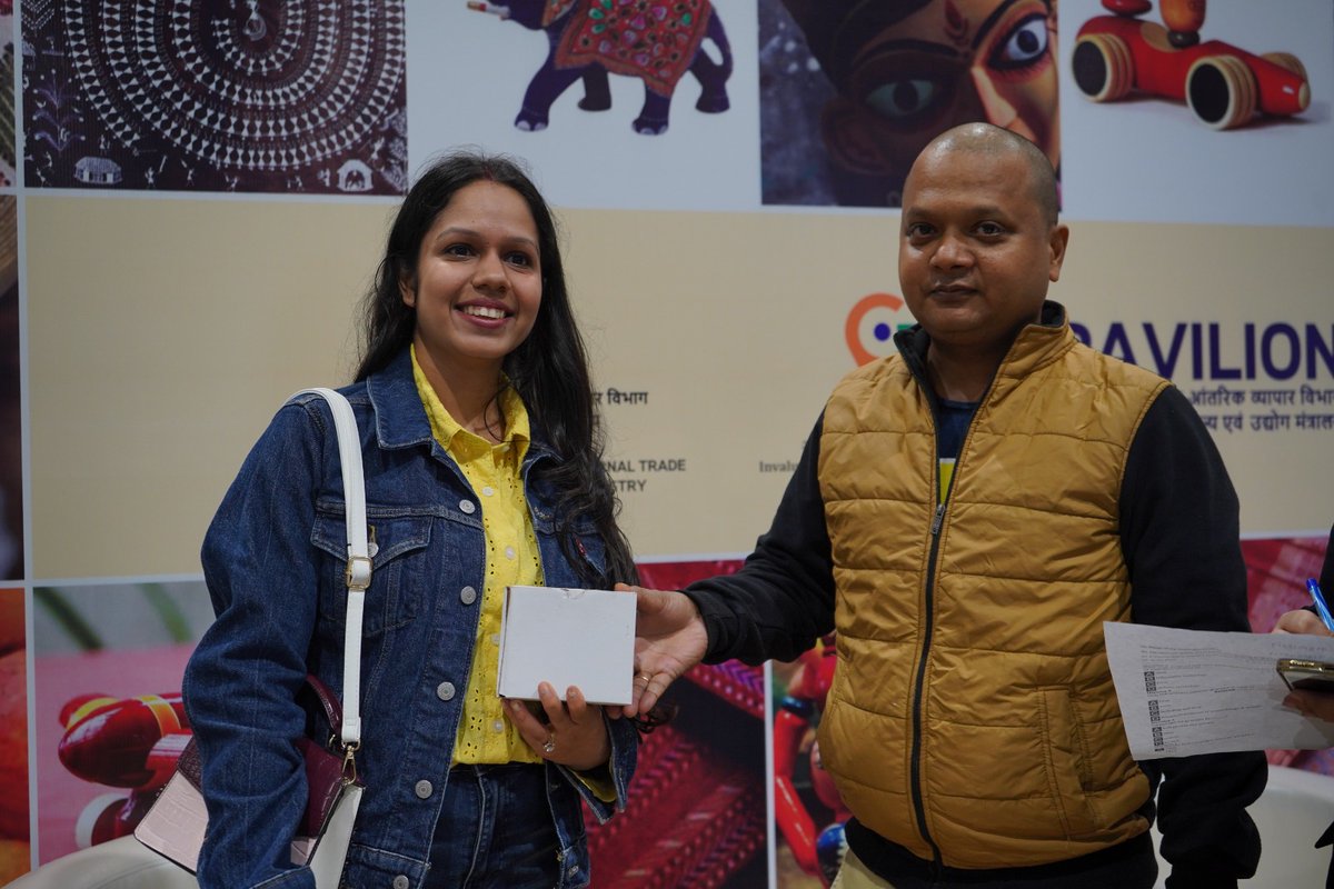 DPIITGoI's tweet photo. Peek into fun GI quizzes!
Authentic GI products are not going to be your only takeaways from the GI Pavilion, there’s a whole lot of GI knowledge you’ll gain.
Venue: Hall no. 5, first floor, ITPO
#GIPavilion #DPIITPavilion #IITF2023 @PiyushGoyal @CimGOI @CIPAM_India https://t.co/DObyD1ds3k