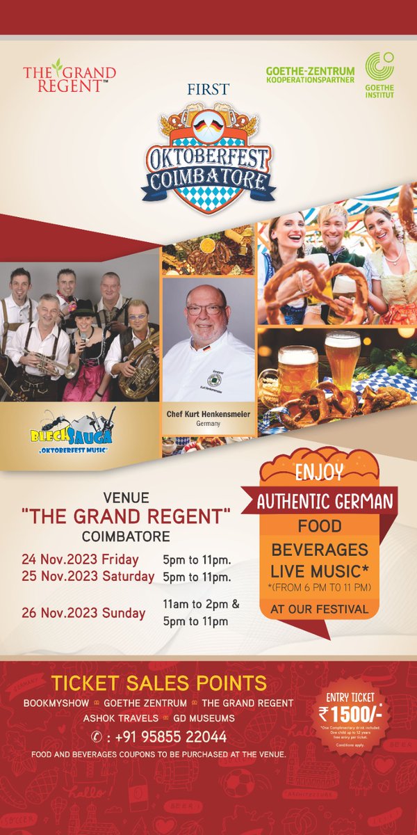 GoetheZentrum's tweet photo. Join with us in the first ever Oktoberfest in Coimbatore https://t.co/Os2C1DDcNA