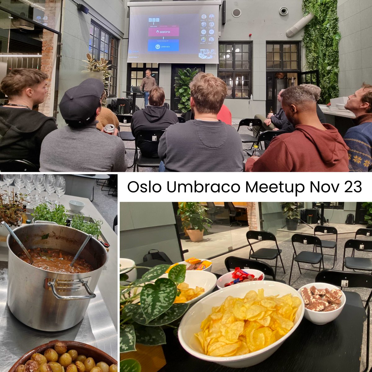 From yesterdays meetup where Sebastiaan from HQ did an awesome talk about Umbraco on Raspberry Pi. I did a talk on generating a static website with <a href="/astrodotbuild/">Astro</a> backed by content from Umbraco Content Delivery API and CI/CD to Cloudflare Pages. 1k pages in <2sec, yay! #umbraco