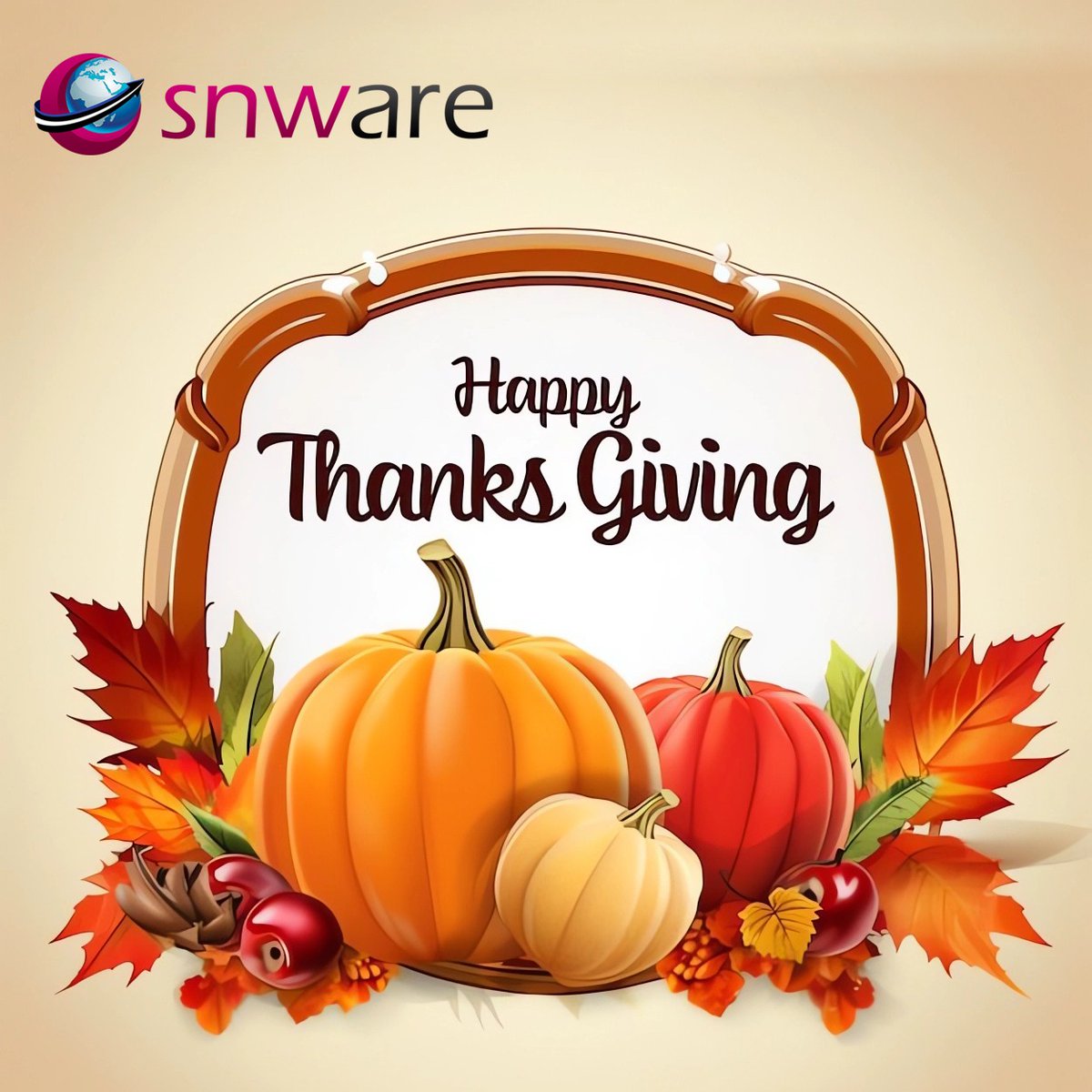 SnwareResearch's tweet photo. Wishing you a harvest of blessings, joy, and pumpkin everything.
#ThanksgivingMagic #Thanksgiving #ThanksgivingDay #snwareresearch #IRCTC https://t.co/EAdsLcV51Q