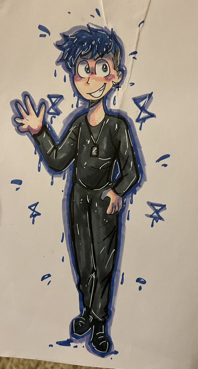 maksdumbart0120's tweet photo. I am breaking that bitch’s neck for thinking IT WAS OK TO DRAW CODY LIKE THIS.

Idc if we’re the same height i will make her look as deformed disjointed like these monstrosity’s 

#setitoff #setitoffband #midnightsio #midnightsetitoff #2019art  #oldart  #codycarson #2018art #ew https://t.co/lLOUiLa7bF