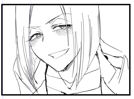 カオのいい女描いてる 