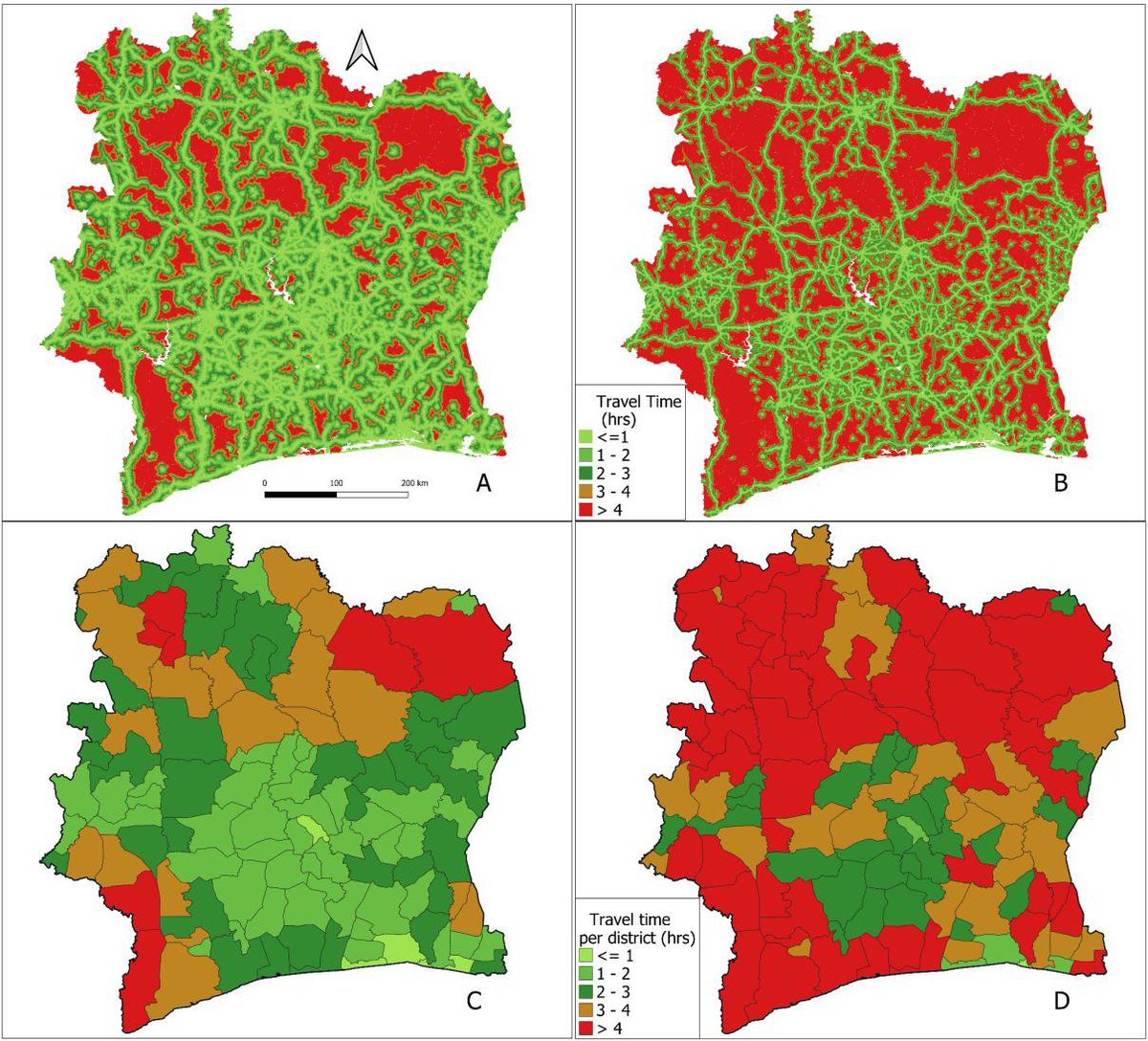 #Geographic accessibility to public healthcare facilities and #spatial clustering during the wet and dry seasons in #Coted'Ivoire led by @SehiGaellee. @medrxivpreprint at doi.org/10.1101/2023.1…