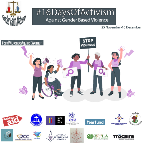 GFaithzim's tweet photo. As we approach #16DaysOfActivism against Gender Based Violence, let us come together to raise awareness and enhance action
#2daystogo 
#EndViolenceAgainstWomen 
#GenderFaithNetwork
#16DaysOfActivism https://t.co/iT3H0aNlLi