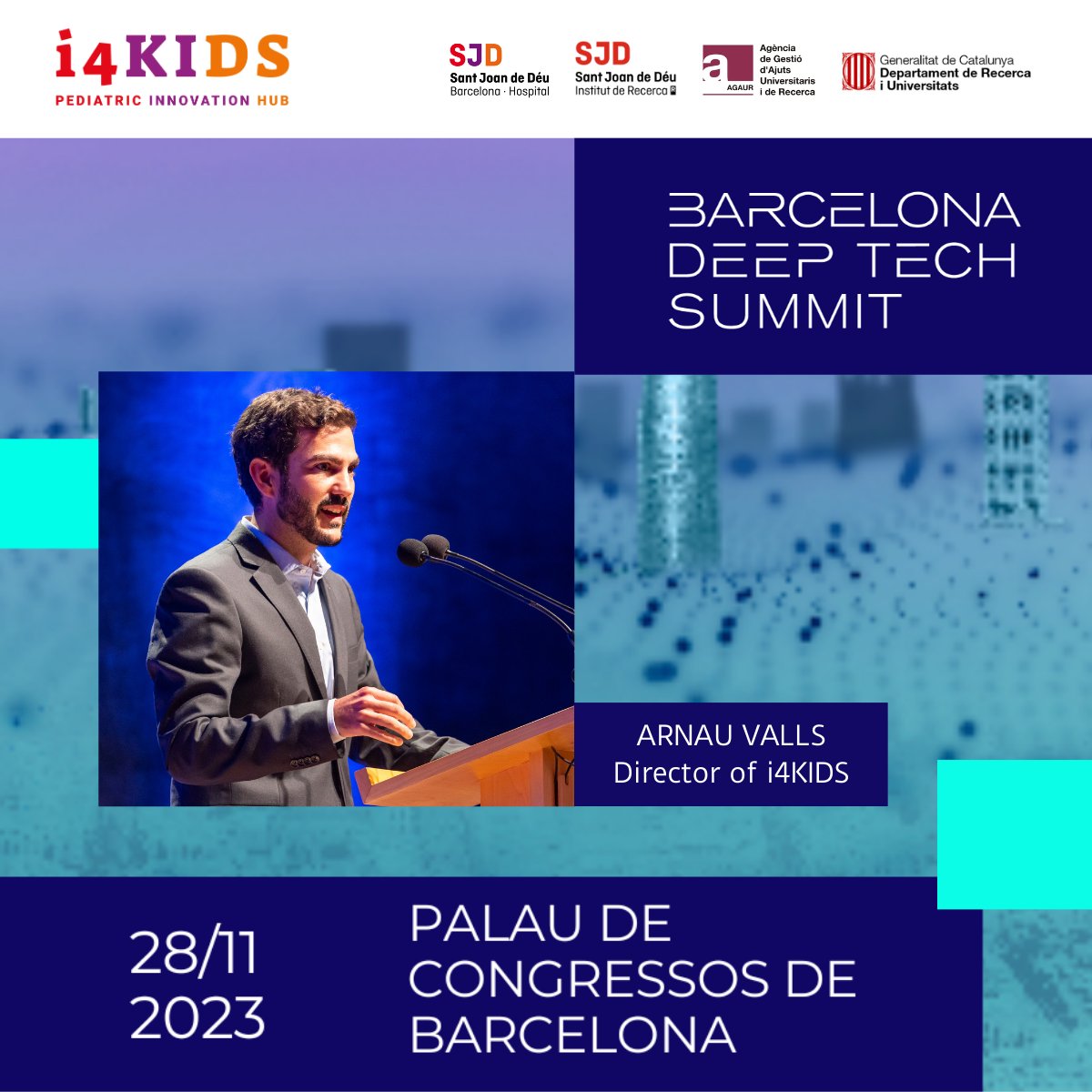 i4kids_Hub's tweet image. 💥We are participating at the #BarcelonaDeepTechSummit!

Don&apos;t miss our presentation next to @bluenetcat and @XarxaAccessCat, our colleagues from the @gencat R+D+I networks! 👍

🗓️ 28/11/2023
⏰ 11:15h-11:45h

Hope to meet you there! 😄

REGISTER 👉 mtr.cool/jaijsabdjw