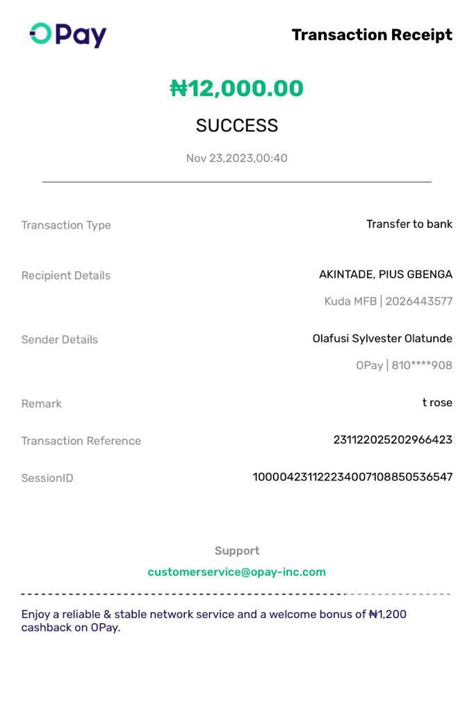 Ayomidepius9528's tweet photo. @joinkuda This money has not reflect on my account since it have been sent to me https://t.co/nL9cSwtrWG