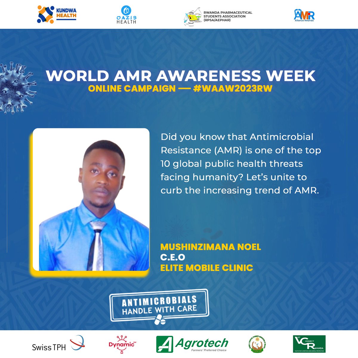 AMR,one of the leading health threats ,We are addressing the issue at @EliteMclinic through day to day health education to communities by our mobile team ,Anywhere,anytime educating people on proper use of medications .@ResResistance @GAHAMANYI6 @OazisHealth @AmrRwanda #WAAW2023