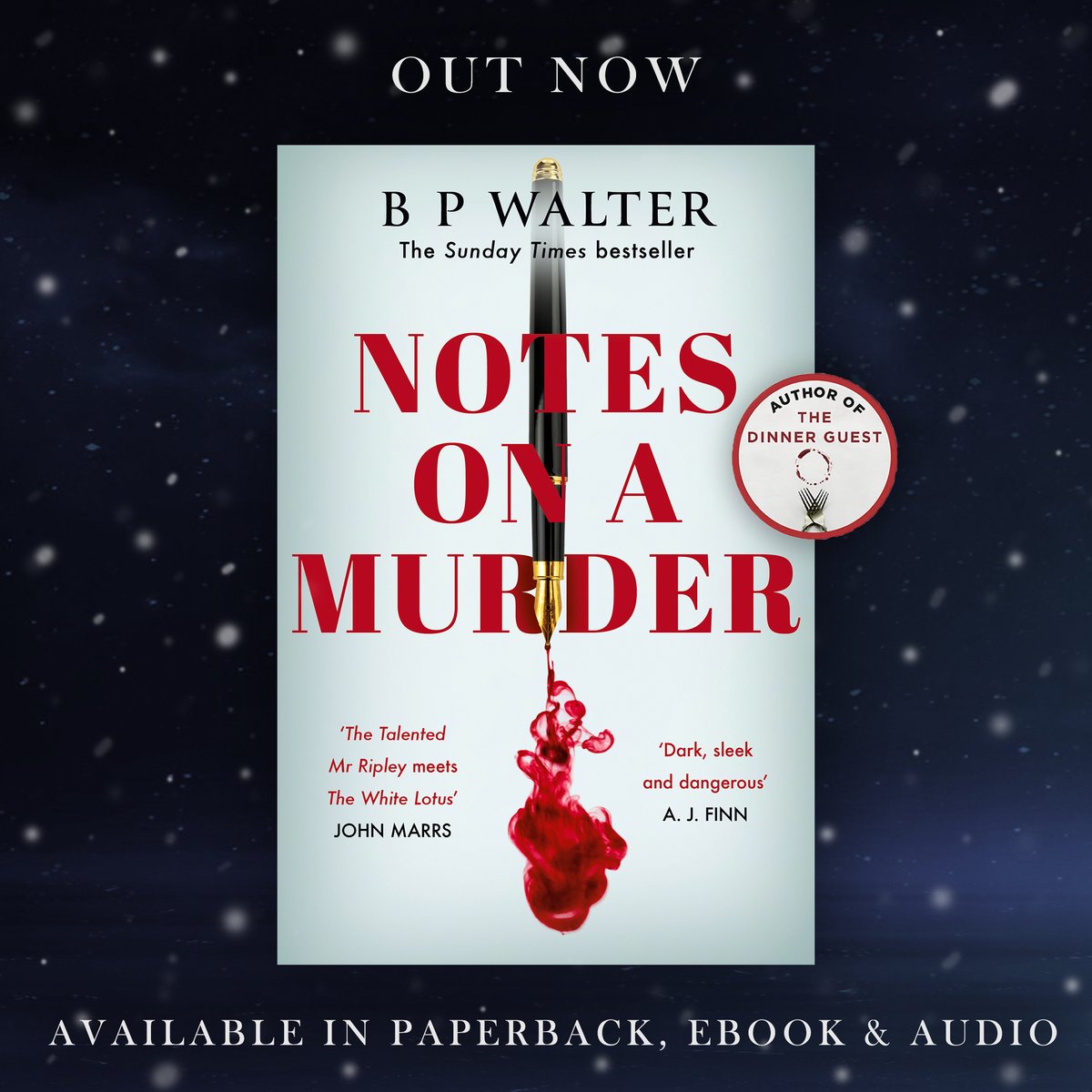 🎉 THE DAY HAS ARRIVED! 🎉 I'm so thrilled that my sixth novel, #NotesOnAMurder is now out in the world! You can find it in bookshops, supermarkets, eBook and audio from today! Paperback: waterstones.com/book/notes-on-… Kindle: amazon.co.uk/Notes-Murder-i… Audible: audible.co.uk/pd/Notes-on-a-…