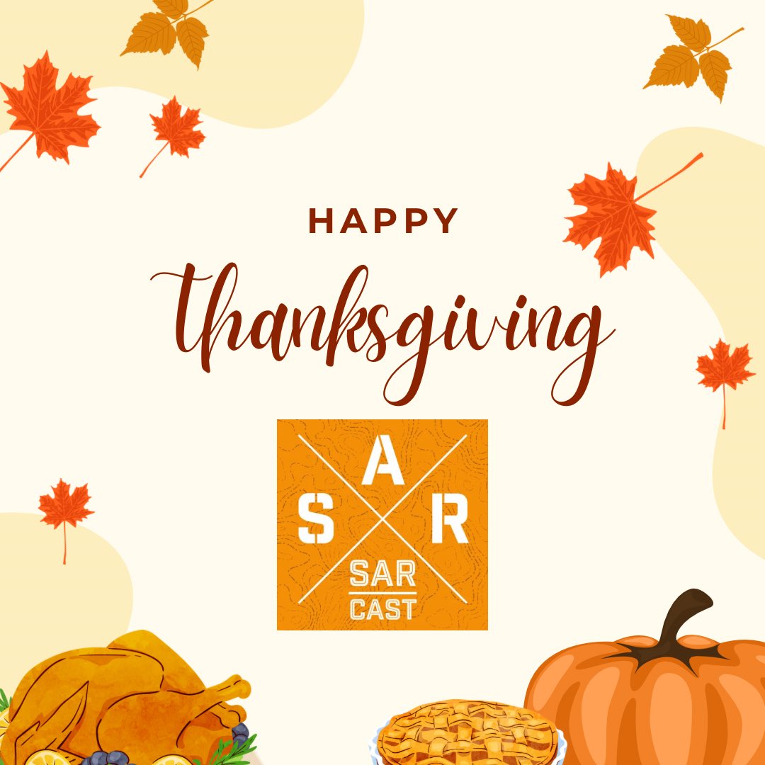 Happy Thanksgiving to all our American listeners! 🇺🇸

#thanksgiving #sarcast #searchandrescue