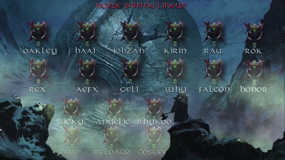 NorseEmpire's tweet photo. 2023 - 2024
               Norse Empire Sniping Line-up

Designer's
🎨 - @psdfile
🎨 - @remvrks

 #NorseTakeOver #NorseFam https://t.co/5ySffnTrIU