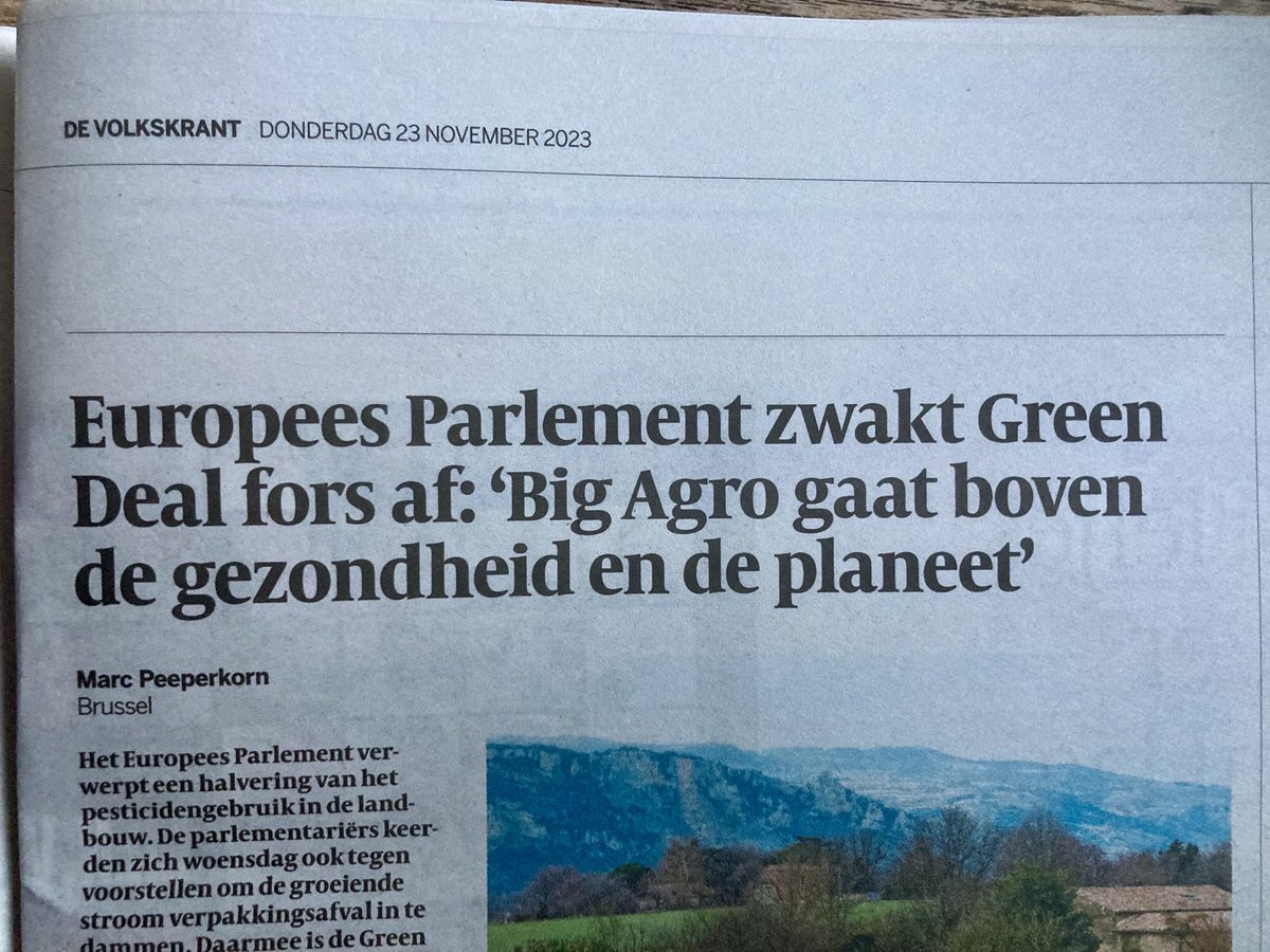 Beter bewijs dat pesticiden-gebruik in de landbouw het gezonde verstand aantast, is er niet ..