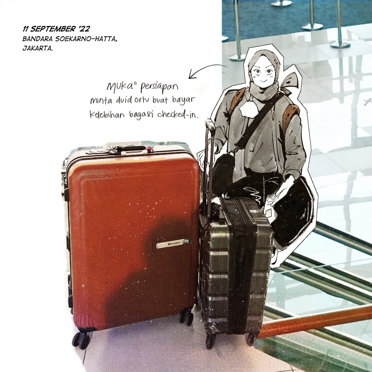 ancaancua's tweet photo. What was in my baggage?🧳✈️
#IISMA #visualjournaling #comics https://t.co/Fqpvevc6zE