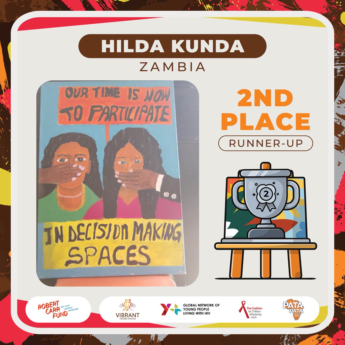 Congratulations to the winners of the Vibrant Young Voices art competition! 🎉🎨As part of the Engage Us. Our Health. Our Rights campaign, young artists participated in this competition to illustrate what meaningful engagement in healthcare looks like. These pieces, along with