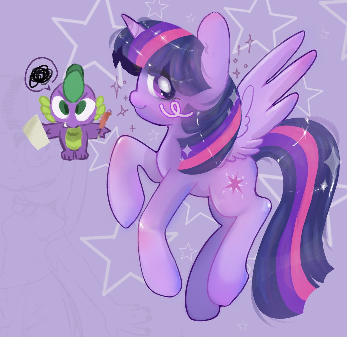 ALMOST DONE ! I need to render the rest of the page 😭

#mlpart #mlpfanart #Twilight #fandom #art