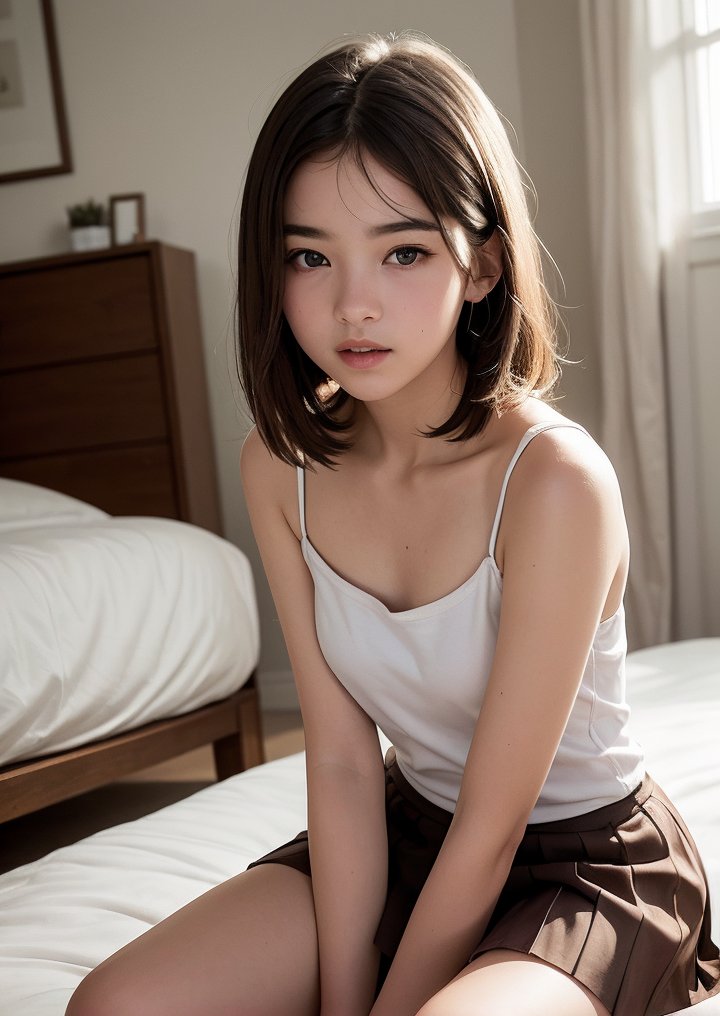 胸元注意系女子。
#AIイラスト #AIグラビア