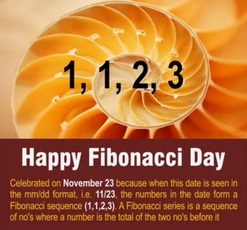 InfoGujcost's tweet image. November 23 is significant day in field of #Mathematics!  

Celebrated to honour the most influential mathematicians #LeonardoFibonacci

Fibonacci series is significant as the ratio of two successive Fibonacci numbers is #GoldenRatio 
 
Visit @RscBhuj to explore Fibonacci Series