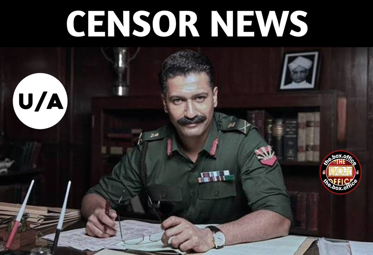 theboxoffice_45's tweet photo. #CensorNews: #SamBahadur starring #VickyKaushal, #SanyaMalhotra and #FatimaSanaShaikh certified U/A by CBFC with approved run time of 2 hours, 30 minutes [150 minutes].

Release Date: 01 December 2023 https://t.co/qrlnlNPiYb