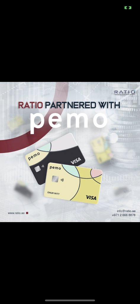 Ratioae's tweet image. As a #Ratio client, the power to control your finances is at your fingertips through our collaboration with #Pemo! 🌟

- Get 3 active physical cards per month at no cost
- Enjoy 6 months entirely free of chargers
- Access unlimited virtual cards free of charge