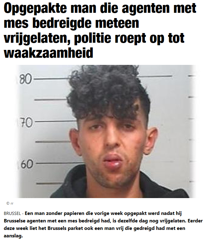 reactnieuws's tweet photo. Och ja, what could possibly go wrong? @TeamJustitie @PaulVanTigchelt 🤡🤡#belgique #clownworld #hellholebrussels https://t.co/H2eWnzTQ1x