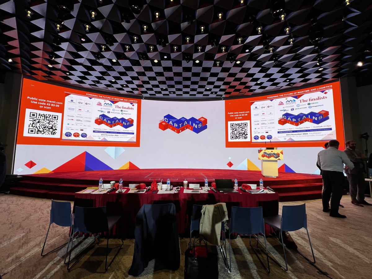 Splash is ready with the live broadcast of The Captain's Table, shipping's very own Dragon's Den, from the Hong Kong Stock Exchange. Tune in via this link in 15 minutes splash247.com/the-captains-t…