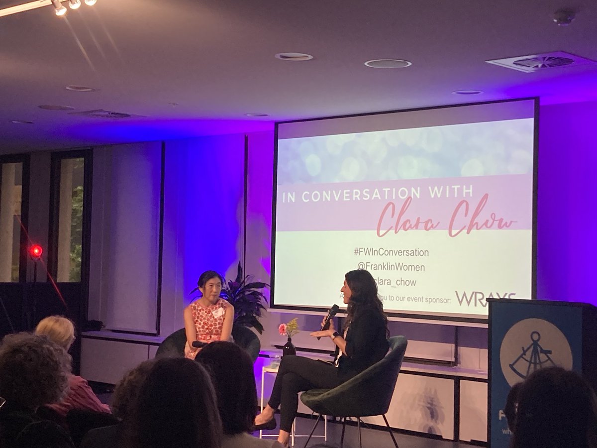 Advocate & Innovator cardiologist  ⁦@clara_chow⁩ with ⁦@Melina_Gee⁩ 
#FwInConversation 
⁦@FranklinWomen⁩