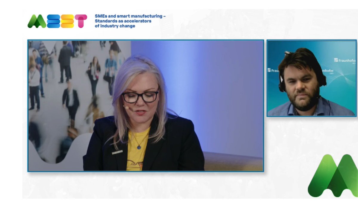 STAND4EU at @MeetingStandards Closing: 'SMES AND SMART MANUFACTURING – STANDARDS AS ACCELERATORS OF INDUSTRY CHANGE!' Dr. SCHLICK (<a href="/Fraunhofer/">Fraunhofer-Gesellschaft</a> IGCV) underscores #STAND4EU's key role in advancing synergy between #research, #innovation, and #standardisation in AM.